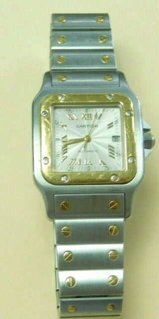 Cartier Santos Galbee 2319 18k Gold & Stainless Steel Automatic Watch