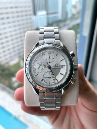Omega Speedmaster Automatic Chronograph Date Silver Dial 39mm 3513.  30