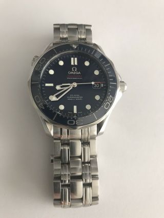 Omega Seamaster Diver 300m Co - Axial Ceramic Blue Dial 41mm 212.  30.  41.  20.  03.  001