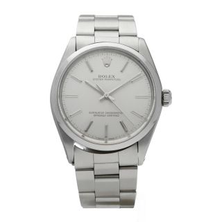 Rolex Oyster Perpetual 1002 Silver Dial Stainless Steel Automatic Men 