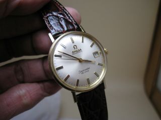 Omega Seamaster De Ville Date Automatic 14 K Solid Yellow Gold 1966 Watch