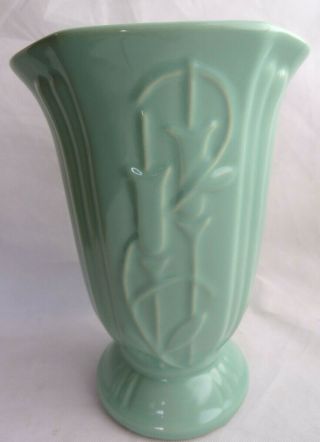 Vintage Usa Large Vase Green Planter Tulip Flower Urn