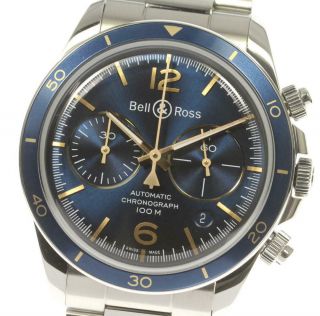 Bell＆ross Vintage Brv2 - 94 Chronograph Navy Dial Automatic Men 