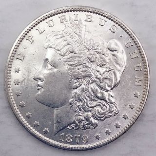1879 - O Unc Gem Ms,  Morgan Silver Dollar 90 Silver $1 Coin B44