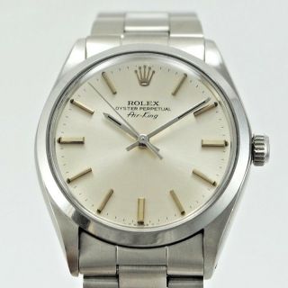 Rolex Air King 5500 Case 34 Mm With Paper.  Year 1982