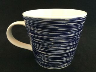 Royal Doulton PACIFIC 3 3/8 ' Tall Blue Stripes Coffee Mug/ Tea Cup - SHIPS 2
