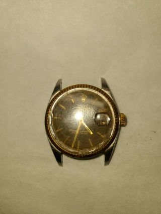 Vintage Rolex Datejust 1601 2 Tone Steel Mens Case Head Only Datejust