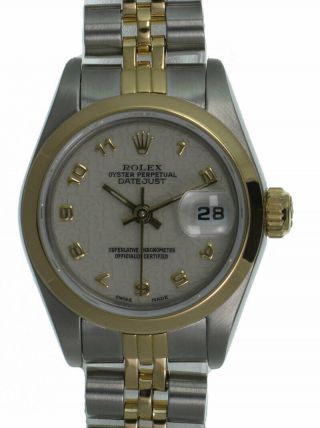 Rolex Datejust Quickset 69173 Ladies Ss/18k Gold Jubilee Oyster Perpetual