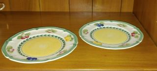 Set Of Two Villeroy & Boch French Garden Fleurence Bread & Butter Plates
