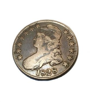 1828 Capped Bust Half Curled Base 2 No Knob