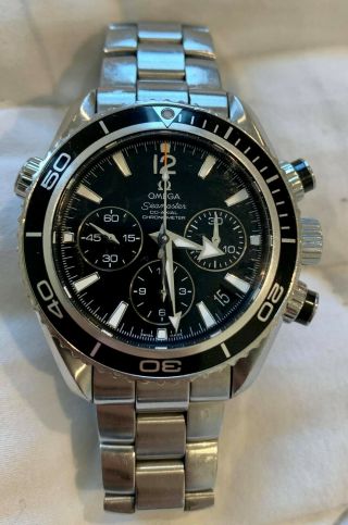 Omega Seamaster Planet Ocean Chronograph Wrist Watch