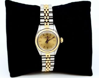 Ladies Rolex Oyster Perpetual Datejust Stainless Steel&18k Yellow Gold Watch