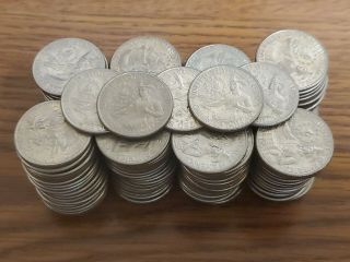 4.  15 X $10 Rolls Of Circulated Bicentennial 1776 - 1976 Quarters $41.  5 Face Value