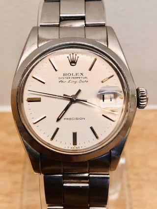 1972 Rolex Oyster Perpetual Air - King Date Precision 5700 34mm Steel Watch