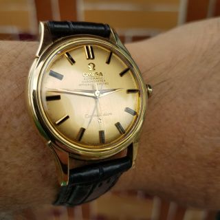 VINTAGE OMEGA CONSTELLATION SOLID YELLOW GOLD 18K & DIAL CAL.  551 CIRCA 1961 3