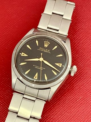 1950 ' S ROLEX MODEL 6285 OYSTER PERPETUAL STAINLESS STEEL - 2