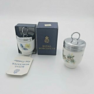 Royal Worcester Egg Coddlers - Set Of 2 - 1 With Recipe Card