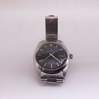 Vintage Rolex Tudor Prince Oysterdate Steel Automatic Black Oyster Watch 7996