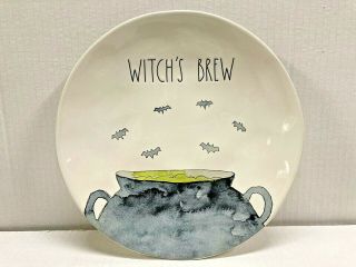 Rae Dunn Halloween 2 WITCH’S BREW Bats Cauldron Ceramic 11 