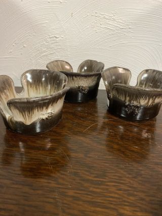 3 Handmade Lava Ceramic Tea Light Holders By Glit Hf.  Iceland