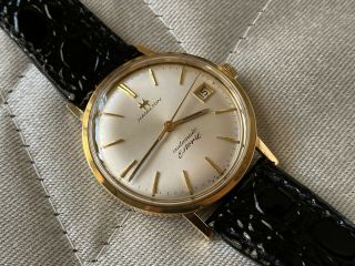 Very Rare Vintage 1960s Hamilton 18K Solid Gold Estoril Automatic Watch 3