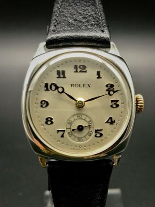 Rolex Military 1950s Trench Watch Stainless Steel Immaculate