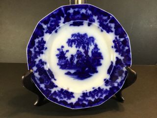 Flow Blue Scinde Dinner Plate Alcock