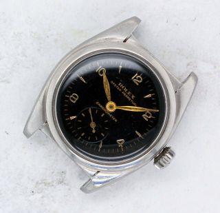 Vintage Rolex Oyster Perpetual Bubbleback Steel Wristwatch Ref.  6050 2