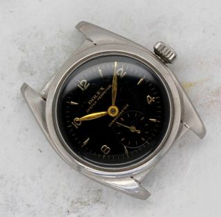 Vintage Rolex Oyster Perpetual Bubbleback Steel Wristwatch Ref.  6050 3