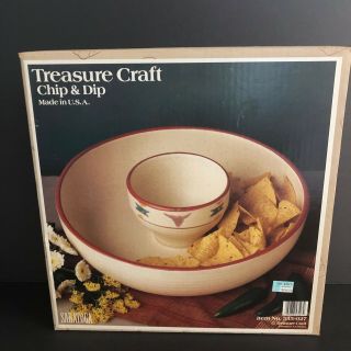 Treasure Craft Saratoga Chip & Dip Set 535 - 027 USA Southwest 2