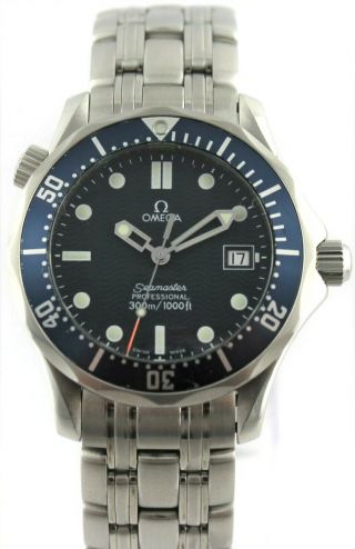 Omega Seamaster 2561.  80 Professional Midsize Blue Mens Divers Bond Swiss Watch