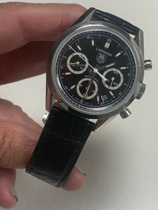 Tag Heuer Carrera Cv2113 39mm Chronograph Automatic Swiss Watch
