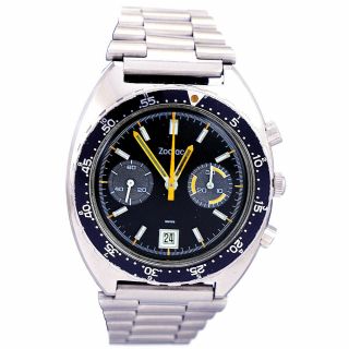 Zodiac Chronograph Watch | Poor Man’s Heuer Autavia Model | Swiss Made Ca1970s