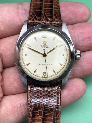 Rolex Oyster Vintage Ref.  6082 Mens 34mm Chapter Ring Dial Dress Watch