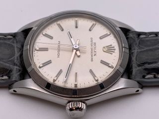 Rare - 1968 Rolex Oyster Speedking 6431 Mid - Size/unisex Watch.  Crocodile Strap.