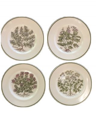 Tiffany & Co “herbs”johnson Bros Of England Size: 7 7/8 " - Set Of 8 Salad Plates