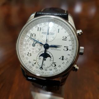 Longines Master Chronograph,  Moonphace Display,  Triple Date Conditions