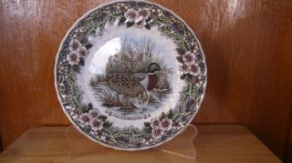 10 " Wildlife Series Dinner Plate Myott Churchill Duck And Pheasant