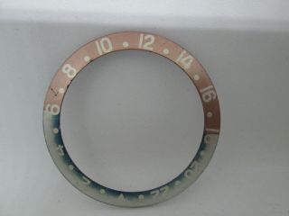 RARE FADED ROLEX BEZEL INSERT RED AND BLUE FOR MODEL 1675/16750 (RED BACK) 2