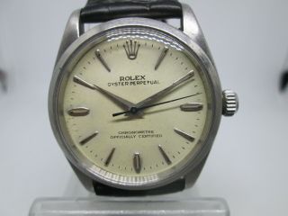 Vintage Rolex Oyster Perpetual Chronometer Cal.  1560 Butterfly Rotor Mens Watch