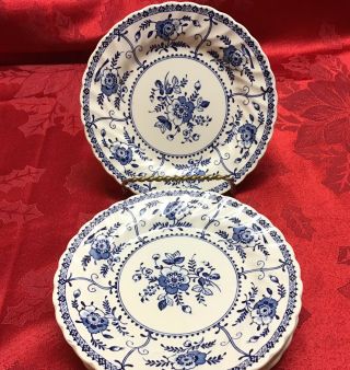 Johnson Brothers Indies Blue Dessert Plates Set Of 5 Plates
