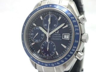 Omega Speedmaster Date 3212.  80 Automatic Blue Dial