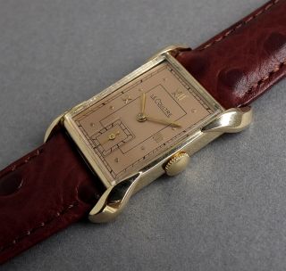 Jaeger Lecoultre 14k Solid Gold Art Deco Gents Vintage Watch 1951 - Stunning
