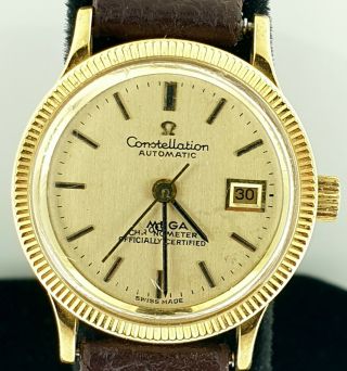Omega Constellation Solid 18k Gold Automatic Lady 