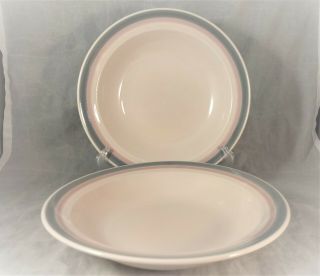 Set Of 2 Pfaltzgraff Aura 10 " Individual Pasta Bowls