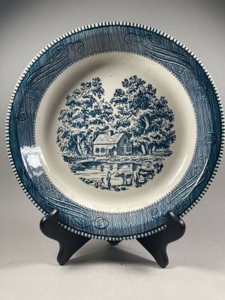 Royal China Co.  10” Currier And Ives Plate Serving Dish Handpainted