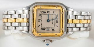 Cartier Panthere Two Tone 18k Yellow Gold Ladies Watch