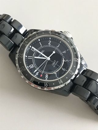 Chanel J12 Gmt Black Ceramic 42mm Watch Mens