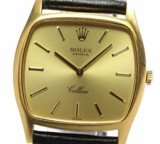 Rolex Cellini 18k Yellow Gold Cal,  1601 Gold Dial Hand Winding Men 
