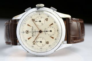 Vintage Rare Mathey - Tissot 17 Rubis Incabloc Chronograph Valjoux 72 Wristwatch